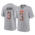 C.Browns #3 Jerry Jeudy Player Gray Atmosphere Fashion Game Gdoa Stitched Jerseys