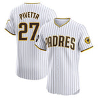 S.Diego Padres #27 Nick Pivetta Player White Home Limited Elite Fdoa Stitched Jerseys