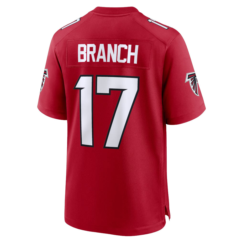 A.Falcons #17 Zachariah Branch Player Red Home Game Gdoa Stitched Jerseys