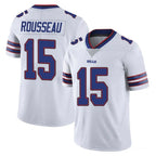 B.Bills #15 Greg Rousseau Player White Vapor Untouchable Limited Gdoa Stitched Jerseys
