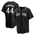B.Red Sox #44 Aroldis Chapman Player Black Home Game Gdoa Stitched Jerseys