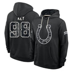 IN.Colts #98 Arden Key Player 2026 Black Logo Pullover Hoodies Limited Game Gdoa Stitched Jerseys