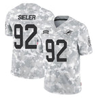 M.Dolphins #92 Zach Sieler Player Arctic Camo Salute To Service Limited Game Gdoa Stitched Jerseys