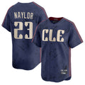 C.Guardians #23 Bo Naylor Player Navy City Connect Limited Home Gdoa Stitched Jerseys