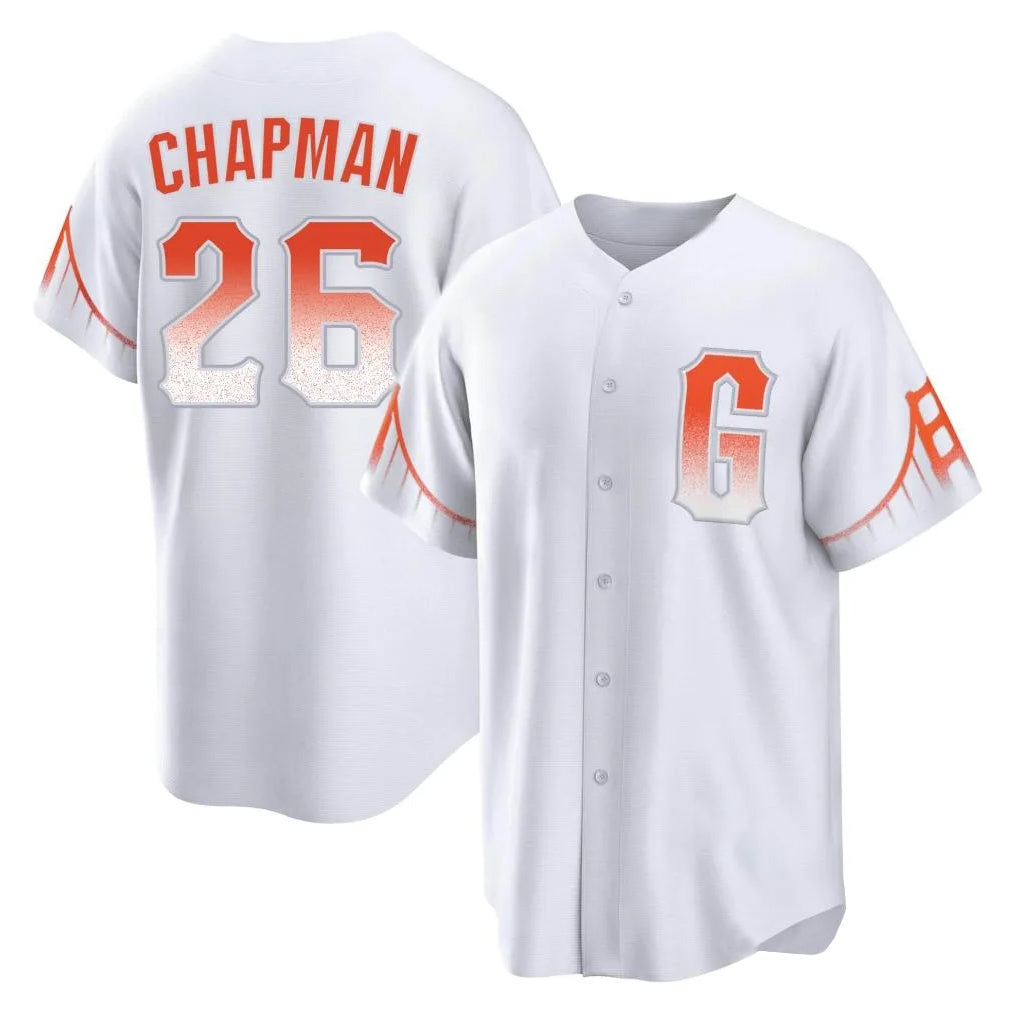 SF.Giants #26 Matt Chapman Player White City Connect Home Game Fdoa Stitched Jerseys