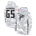 A.Falcons #65 Matthew Bergeron Player Camo Arctic Salute to Service Hoodies Limited Gdoa Stitched Jerseys