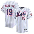 NY.Mets #19 Bo Bichette Player White Home Limited Fdoa Stitched Jerseys