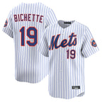 NY.Mets #19 Bo Bichette Player White Home Limited Fdoa Stitched Jerseys