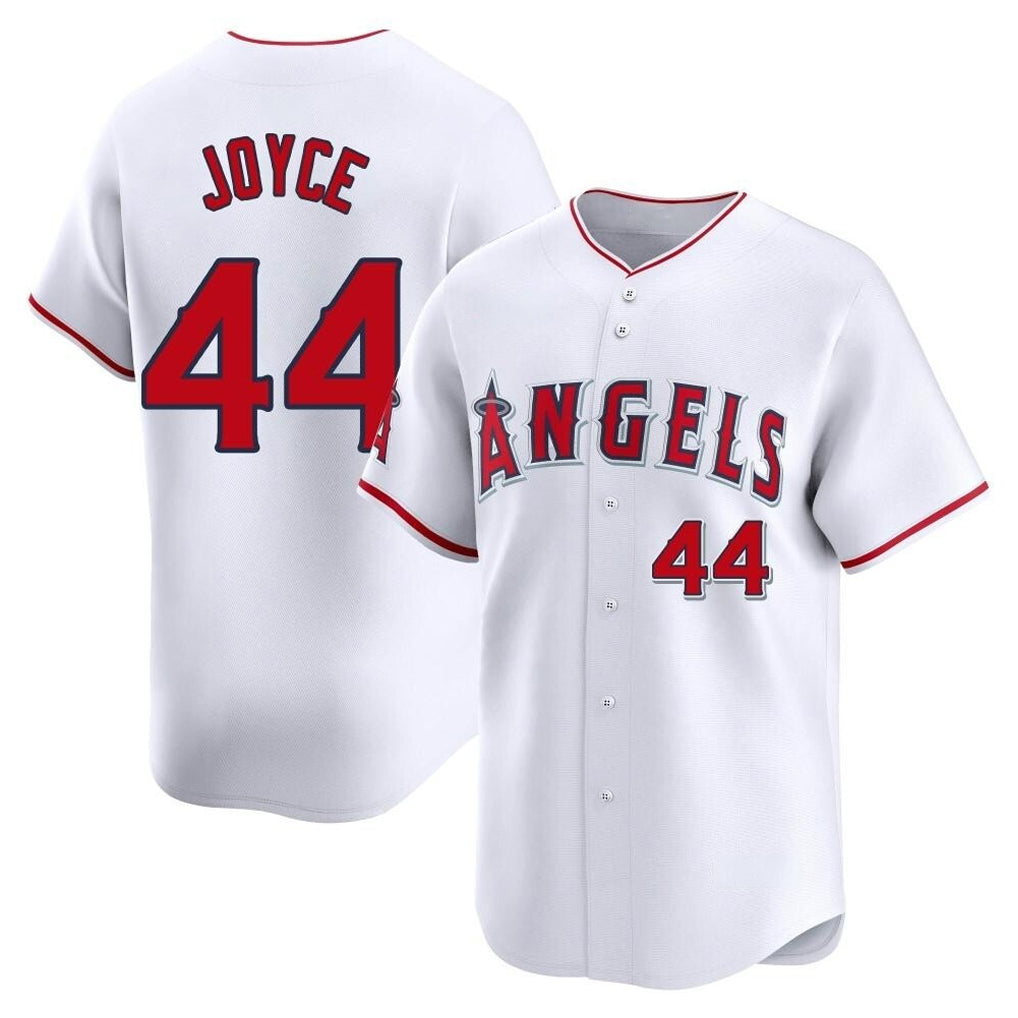 LA.Angels #44 Ben Joyce Player White Limited Home Fdoa Stitched Jerseys
