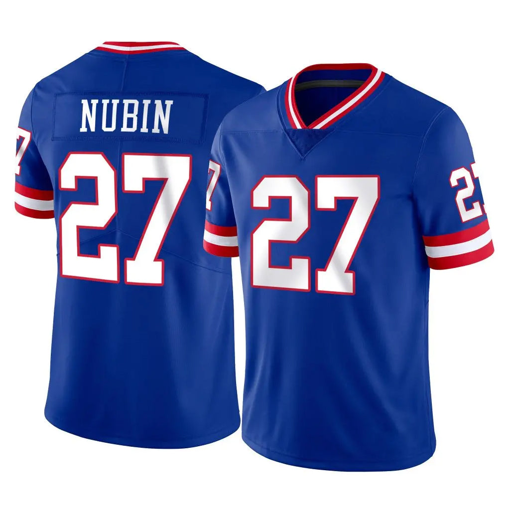 NY.Giants #27 Tyler Nubin Player Royal Classic Vapor Home Game Gdoa Stitched Jerseys