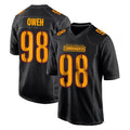 W.Commanders #98 Odafe Oweh Player Black Carbon Fashion Home Game Gdoa Stitched Jerseys