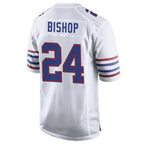 B.Bills #24 Cole Bishop Player White Alternate Limited Home Game Gdoa Stitched Jerseys