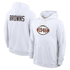 C.Browns ## Browns Blank Player White Salute to Service Hoodie Limited Gdoa Stitched Jerseys