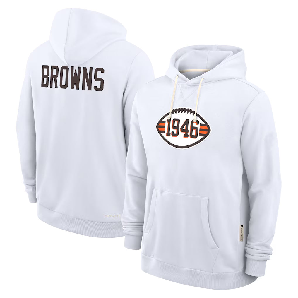 C.Browns ## Browns Blank Player White Salute to Service Hoodie Limited Gdoa Stitched Jerseys