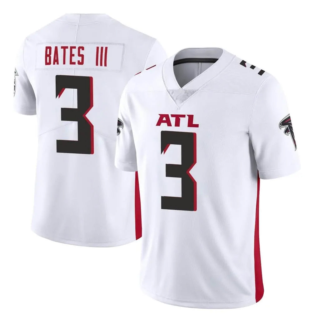 A.Falcons #3 Jessie Bates III Player White Vapor Untouchable Limited Home Game Gdoa Stitched Jerseys