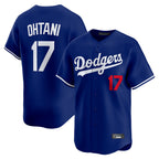 LA.Dodgers #17 Shohei Ohtani Player Royal Limited Home Fdoa Stitched Jerseys