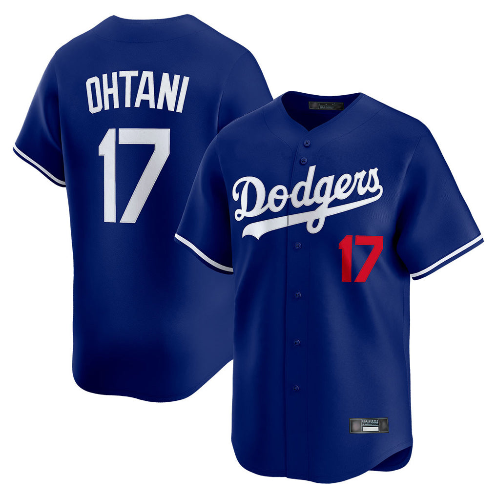 LA.Dodgers #17 Shohei Ohtani Player Royal Limited Home Fdoa Stitched Jerseys