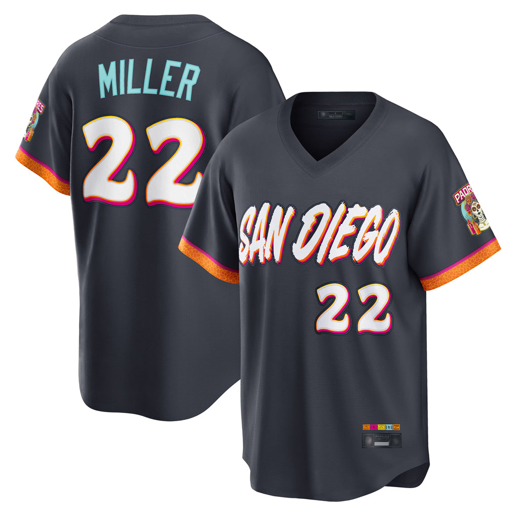 S.Diego Padres #22 Mason Miller Player Obsidian 2026 City Connect Home Limited T-shirt Fdoa Stitched Jerseys