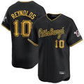 P.Pirates #10 Bryan Reynolds Player Black Alt Home Limited Fdoa Stitched Jerseys