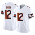 C.Bears #12 Devin Bush Player White Vapor F.U.S.E. Limited Home Game Gdoa Stitched Jerseys