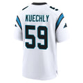 C.Panthers #59 Luke Kuechly Player White Home Game Gdoa Stitched Jerseys