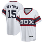 C.White Sox #15 Sean Newcomb Player White T-shirt Home Game Gdoa Stitched Jerseys