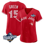 T.Blue Jays #15 Chad Green Player Red 2025 World Series Limited Fdoa Stitched Jerseys