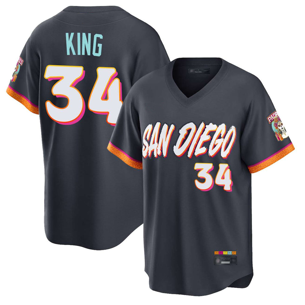 S.Diego Padres #34 Michael King Player Obsidian 2026 City Connect Home Limited T-shirt Fdoa Stitched Jerseys