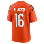 C.Bengals #16 Joe Flacco Player Orange Home Game Gdoa Stitched Jerseys