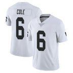 LV.Raiders #6 A.J. Cole Player White Limited Vapor Untouchable Home Game Gdoa Stitched Jerseys