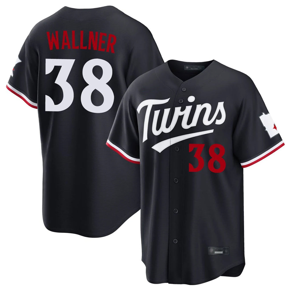 M.Twins #38 Matt Wallner Player Navy Home Game Fdoa Stitched Jerseys