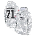 M.Vikings #71 Christian Darrisaw Player Arctic Camo Salute to Service Pullover Hoodies Limited Game Gdoa Stitched Jerseys