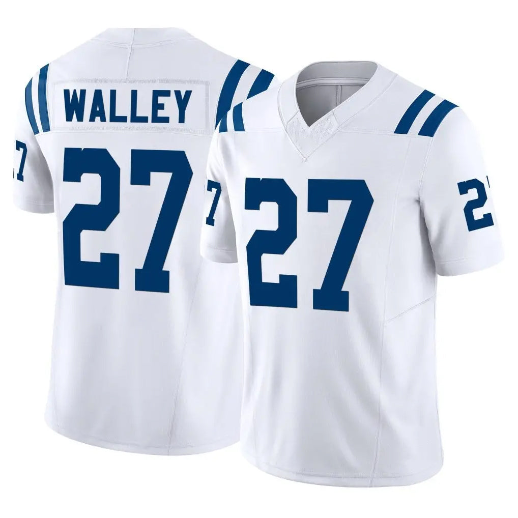 IN.Colts #27 Justin Walley Player White Limited Vapor F.U.S.E. Home Game Gdoa Stitched Jerseys