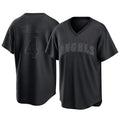 LA.Angels #4 Christian Moore Player Black Pitch Fashion T-shirt Fdoa Stitched Jerseys