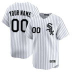 Custom C.White Sox White Stripe Limited Home Game Any Name & Number Gdoa Stitched Jerseys