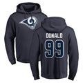 LA.Rams #99 Aaron Donald Player Navy Pullover Hoodie Limited Game Gdoa Stitched Jerseys