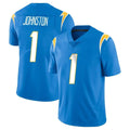 LA.Chargers #1 Quentin Johnston Player Blue Limited Vapor Untouchable Home Game Gdoa Stitched Jerseys