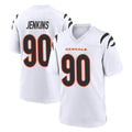 C.Bengals #90 Kris Jenkins Jr Player White Home Game Gdoa Stitched Jerseys