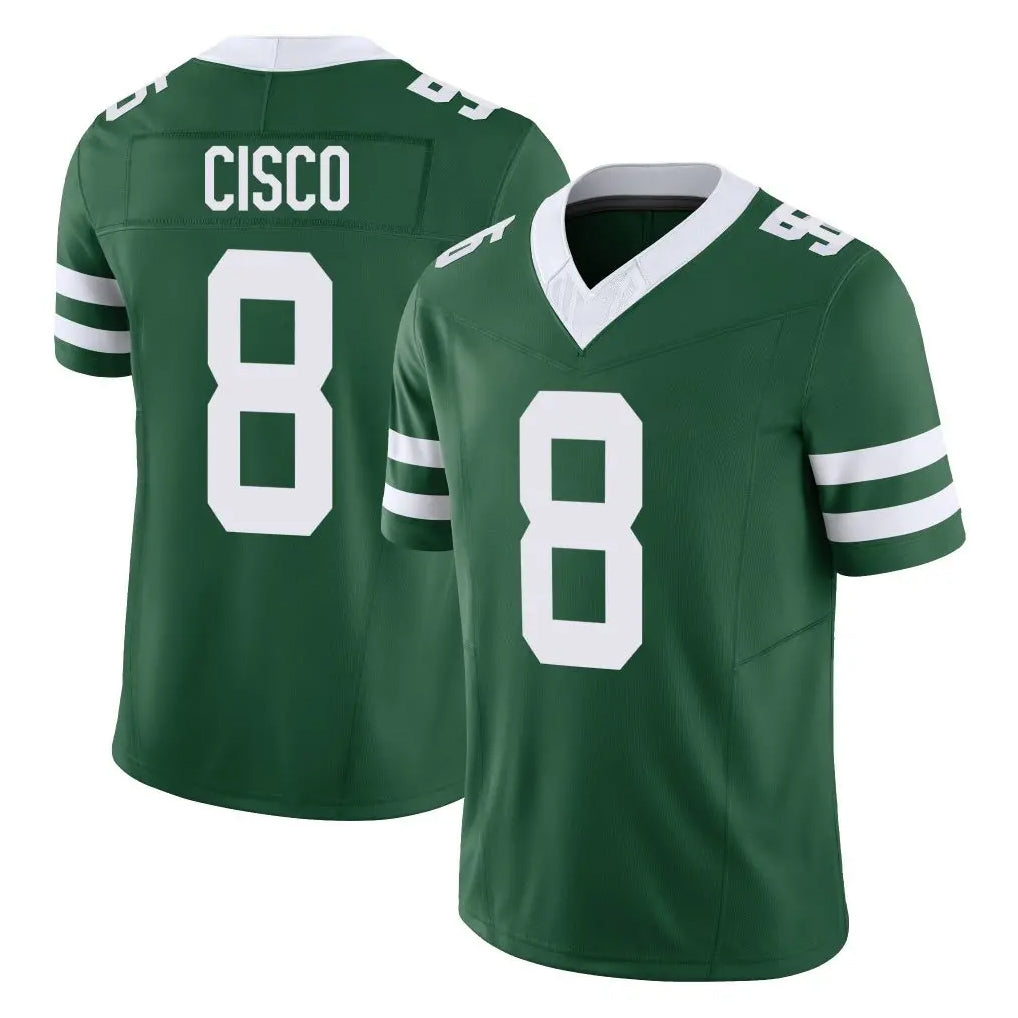 NY.Jets #8 Andre Cisco Player Green Legacy Limited Vapor F.U.S.E. Home Game Gdoa Stitched Jerseys