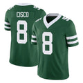 NY.Jets #8 Andre Cisco Player Green Legacy Limited Vapor F.U.S.E. Home Game Gdoa Stitched Jerseys