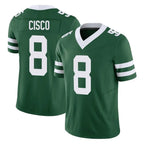 NY.Jets #8 Andre Cisco Player Green Legacy Limited Vapor F.U.S.E. Home Game Gdoa Stitched Jerseys