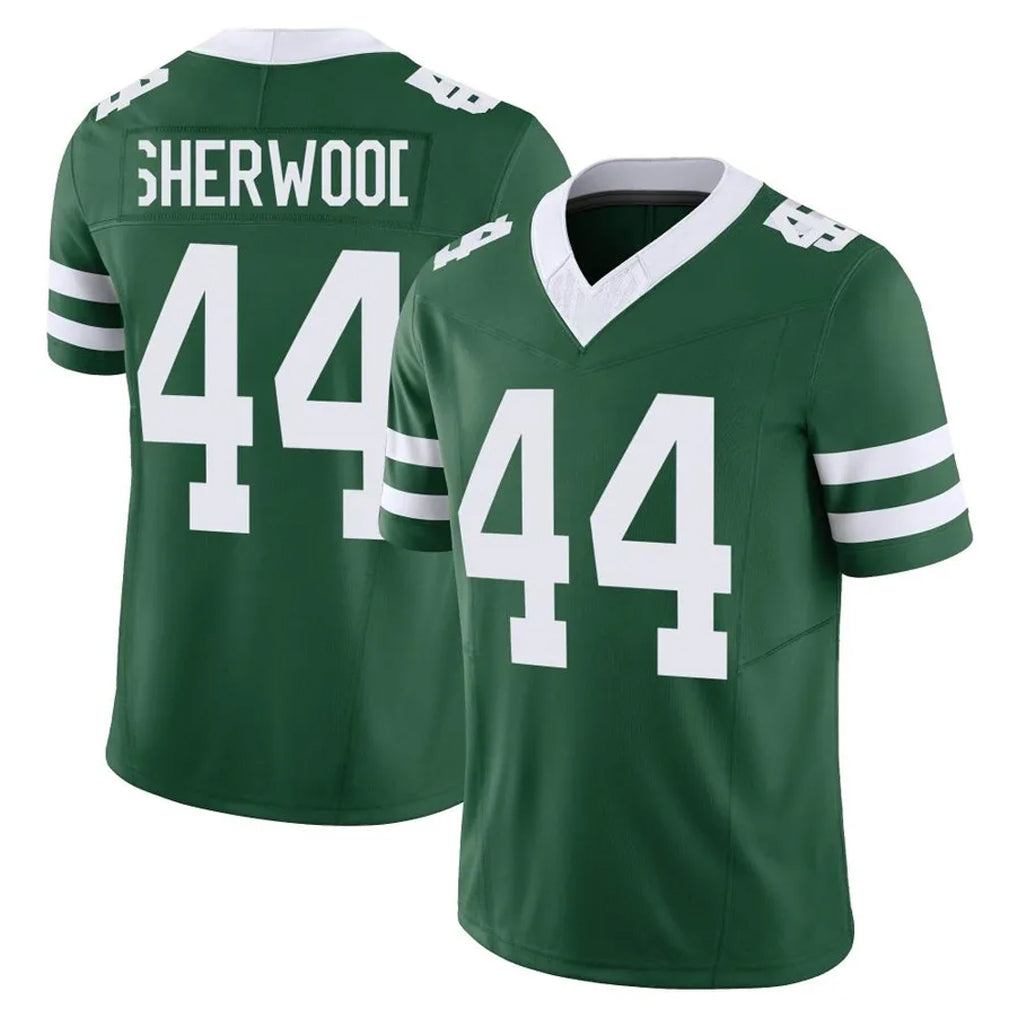 NY.Jets #44 Jamien Sherwood Player Green Legacy Limited Vapor F.U.S.E. Home Game Gdoa Stitched Jerseys