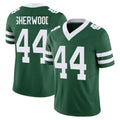 NY.Jets #44 Jamien Sherwood Player Green Legacy Limited Vapor F.U.S.E. Home Game Gdoa Stitched Jerseys