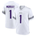 M.Vikings #1 Kyler Murray Player White Alternate Home Game Gdoa Stitched Jerseys