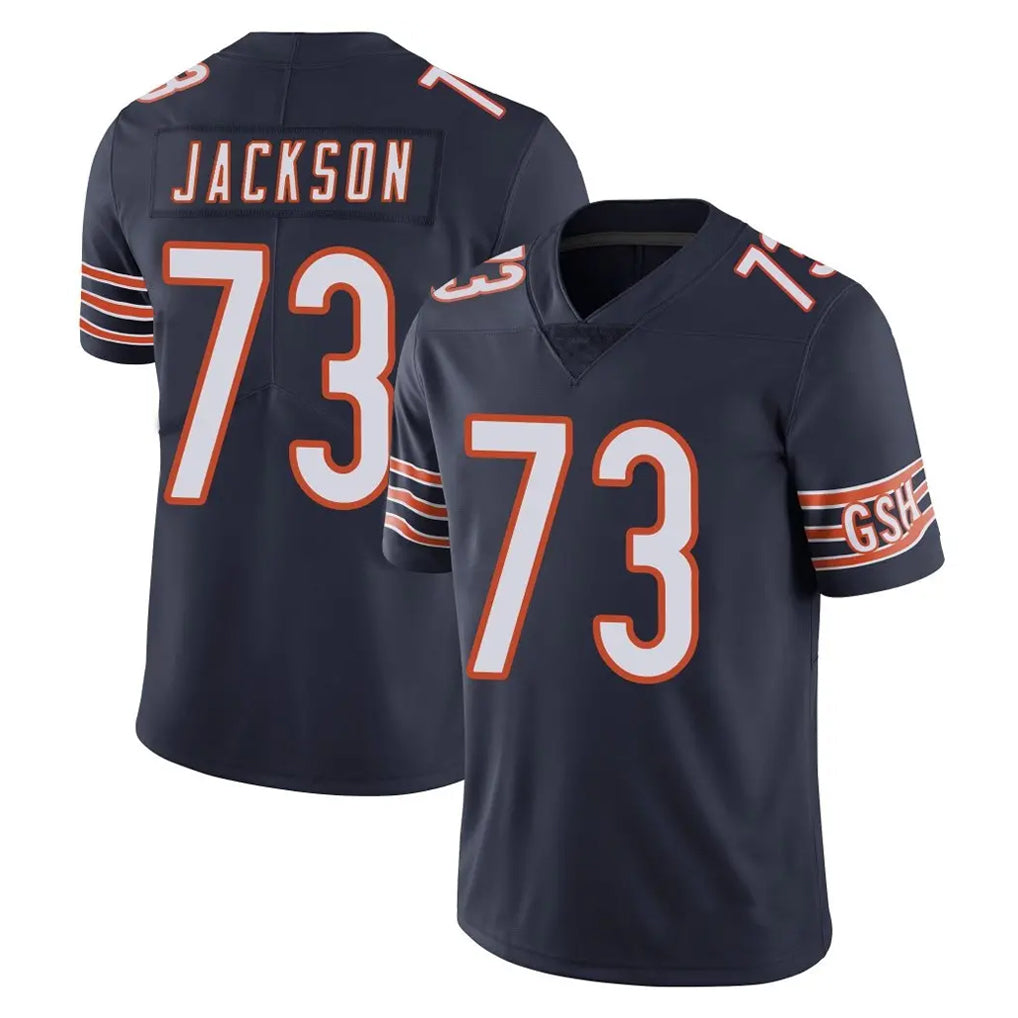C.Bears #73 Jonah Jackson Player Navy Vapor Untouchable Limited Home Game Gdoa Stitched Jerseys