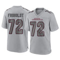 A.Cardinals #72 Hjalte Froholdt Player Gray Atmosphere Fashion Home Game Gdoa Stitched Jerseys