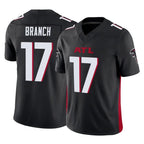 A.Falcons #17 Zachariah Branch Player Black Alternate Vapor F.U.S.E. Limited Gdoa Stitched Jerseys