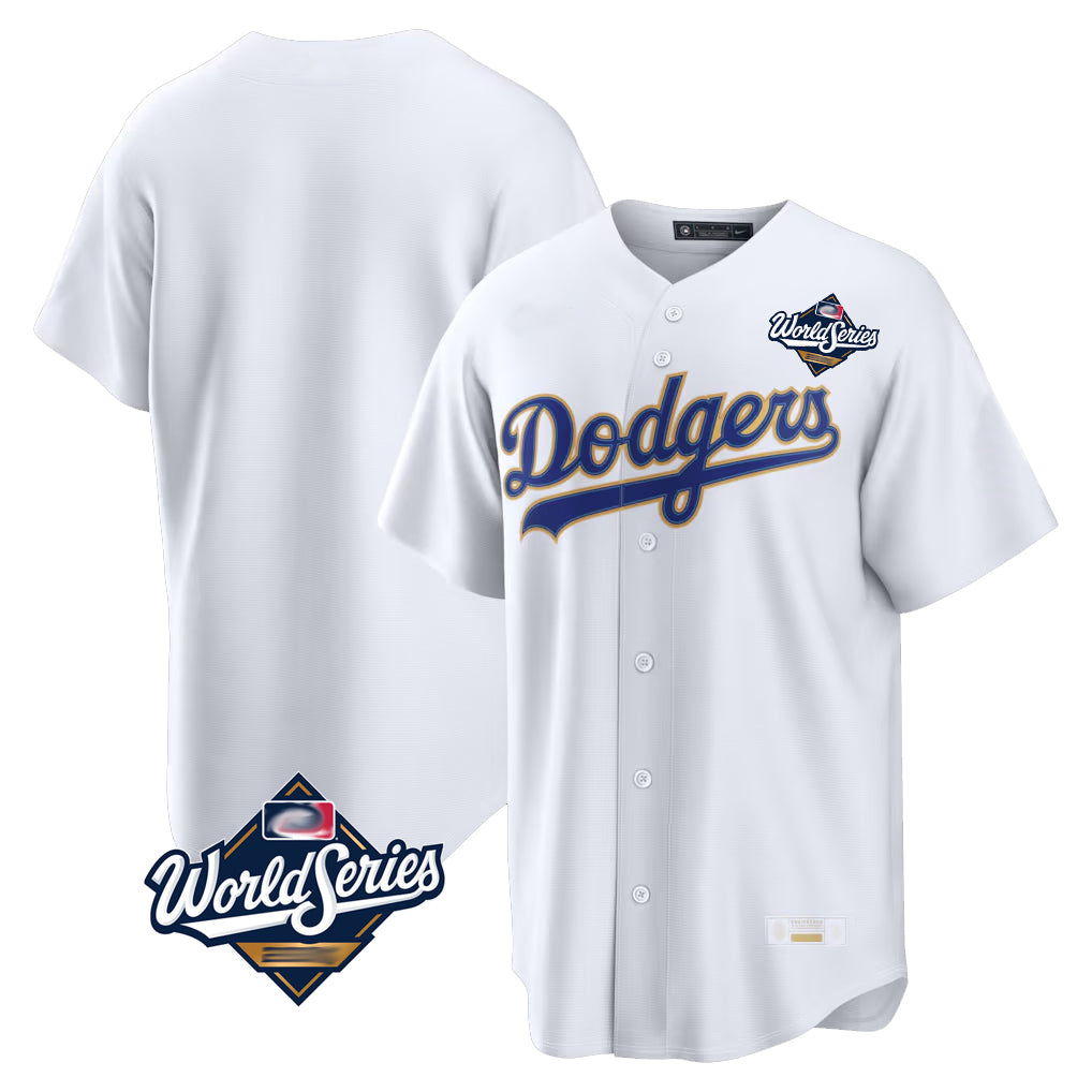 LA.Dodgers ## Dodgers Blank Player Gold White 2026 Collection Stadium Limited World Series Fdoa Stitched Jerseys