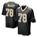 NO.Saints #78 Erik McCoy Player Black Home Game Gdoa Stitched Jerseys