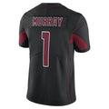 A.Cardinals #1 Kyler Murray Player Black Limited Elite Home Game Gdoa Stitched Jerseys